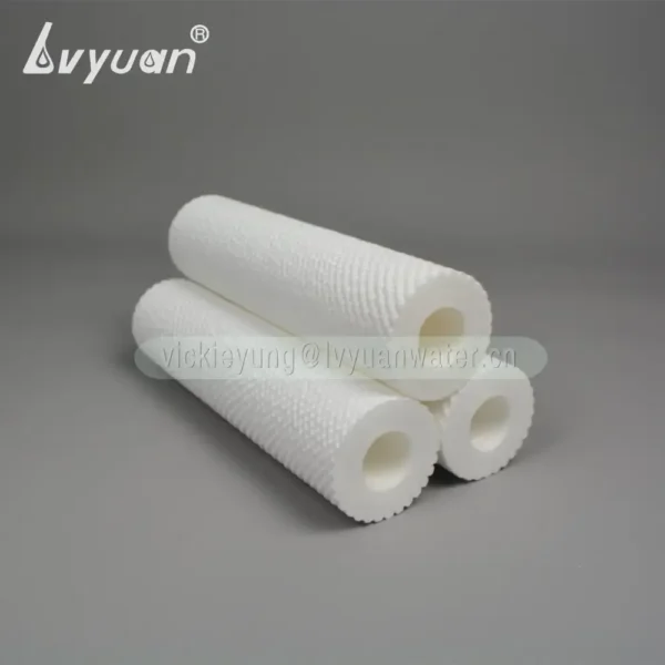 Customized melt blown/Spun sediment water filter 1/5/10 microns PP cartridge water filter with plastic stainless steel core