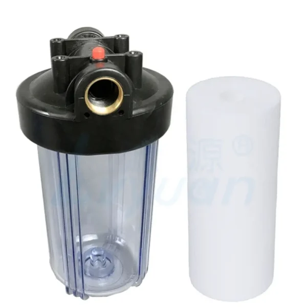 water purification sediment water filter cartridge pp filter with clear filter housing